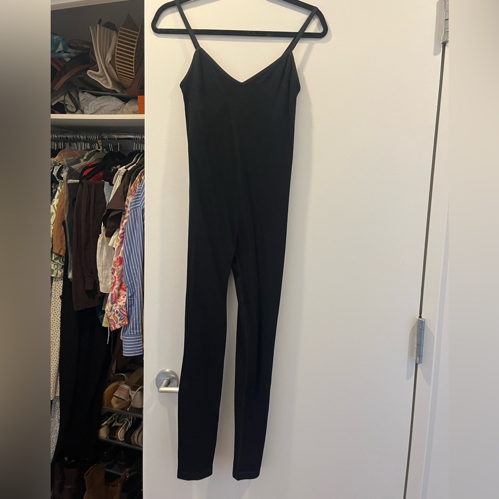 Hatch Body Rib Unitard Black